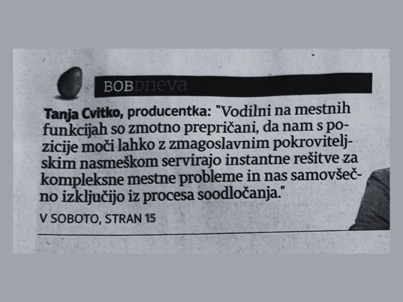 Drugi krog lokalnih volitev. Ni izbire.&nbsp;Ampak