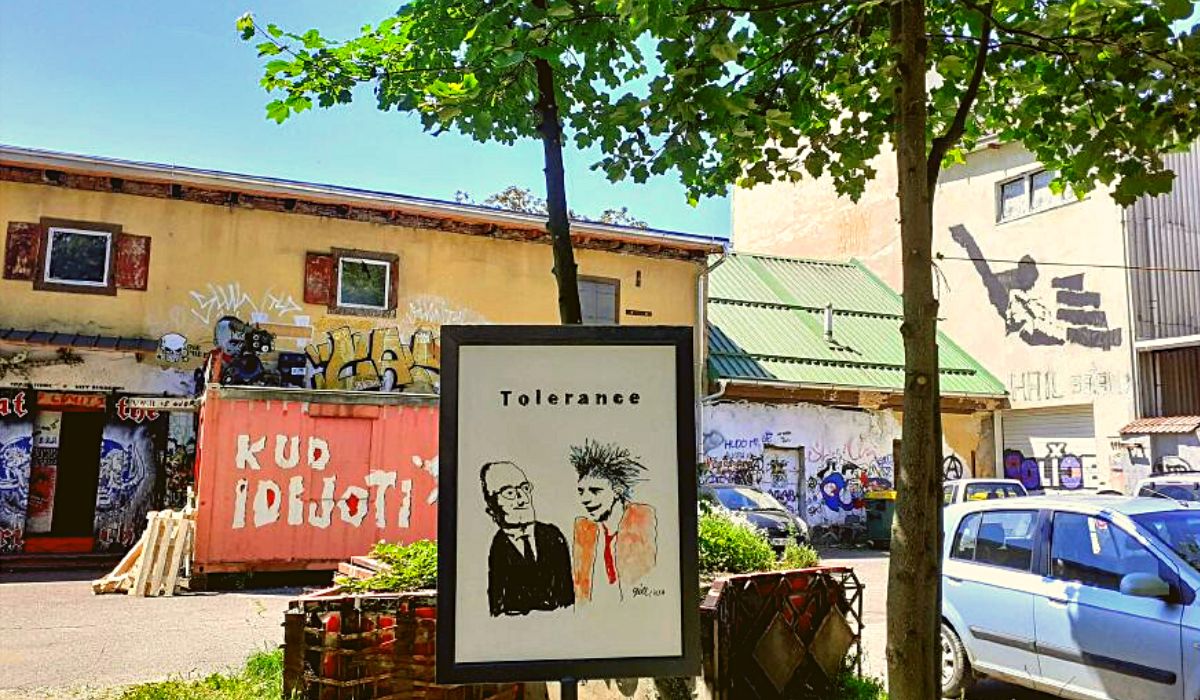 Razstava plakatov Toleranca v parku KC Pekarna&nbsp;(2021)