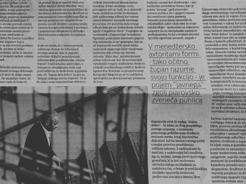 Župan dela dobro. Izvolite račun, meščanke in&nbsp;meščani