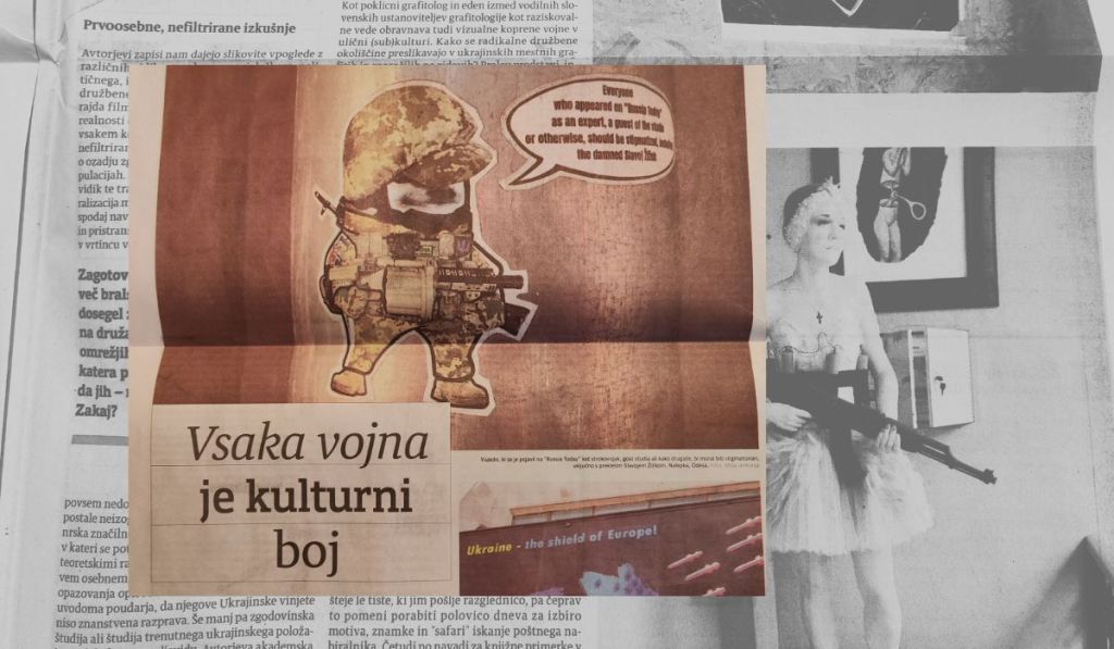 »Vsaka vojna je kulturni boj.« Mitja Velikonja, Ukrajinske&nbsp;vinjete